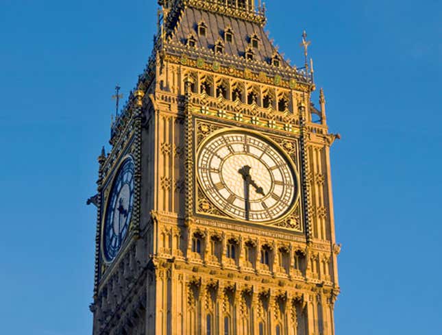 Image for article titled Big Ben Set 15 Minutes Ahead To Give London A Little Extra Time In The Morning