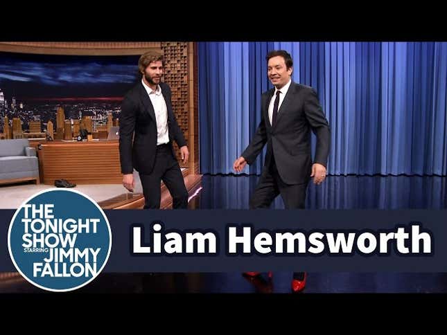 Liam Hemsworth and Jimmy Fallon Traipse About in High Heels