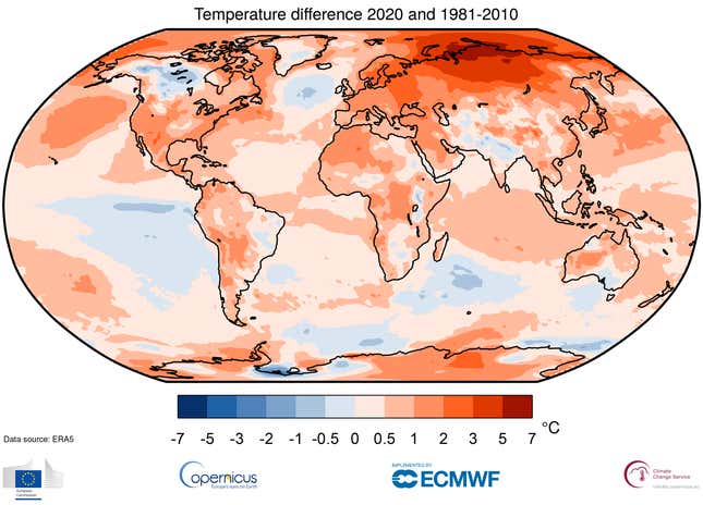 The Earth is too damn hot.