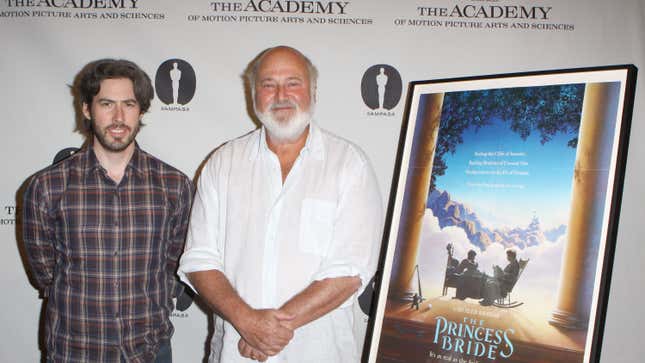 “New” Princess Bride director Jason Reitman and old Princess Bride director Rob Reiner, at a Reitman-organized event celebrating the film.