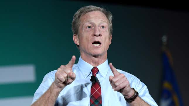 Image for article titled Newly Founded Steyer Institute For Political Research Poll Finds Tom Steyer Leading 2020 Democrats At 95%