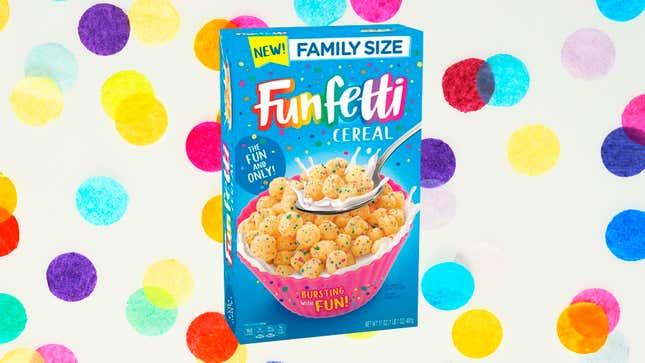 Image for article titled How dare Funfetti cereal not debut until August