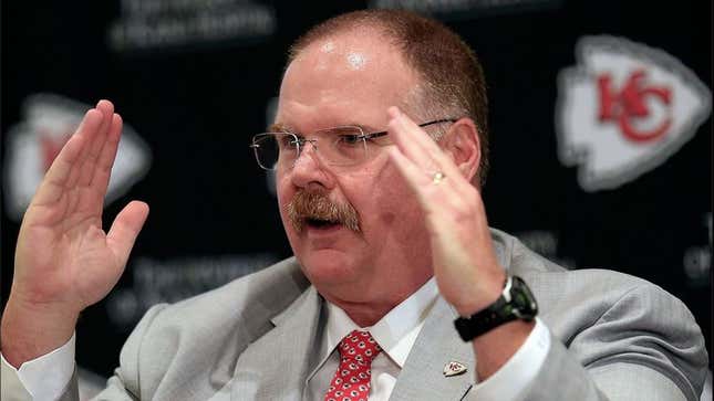Image for article titled BREAKING: Andy Reid Trades First Overall Pick For Bite Of Bacon Double Cheeseburger