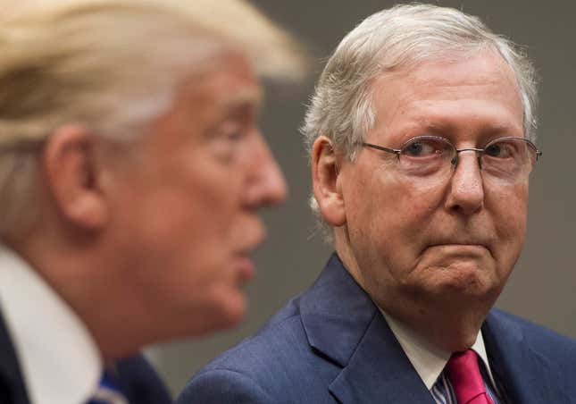 Image for article titled You Know It’s Bad When Mitch McConnell Thinks Marjorie Taylor Greene Is Telling ‘Loony Lies’