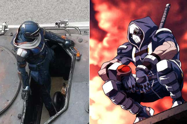 La foto filtrada Vs el traje UDON en los cómics.