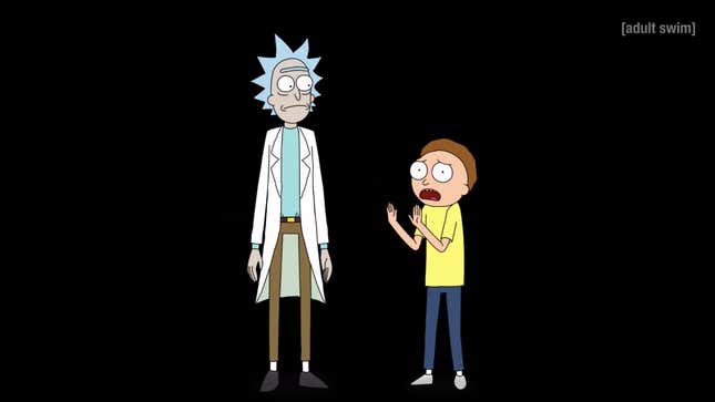 Rick and Morty in a void.