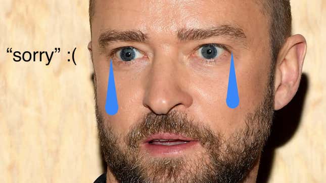 Image for article titled Looks Like Justin Timberlake&#39;s Apology Instagram Did the Trick