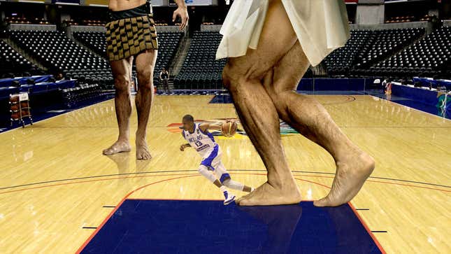 Image for article titled Giannis Antetokounmpo Credits Success To Early Days Playing Against Greek Gods