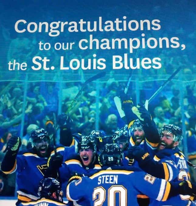 Blues' Stanley Cup banner celebration spoiled by loss to Capitals - Sports  Illustrated