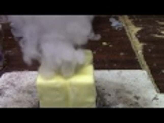 Red Hot Nickel Ball vs. Brick of Butter: Cholesterol Choo-Choo