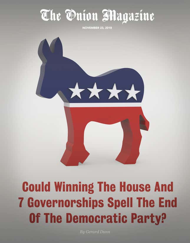 Image for article titled Could Winning The House And 7 Governorships Spell The End Of The Democratic Party?