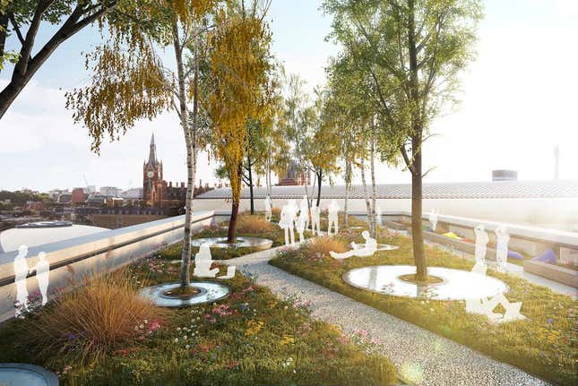 It’s rarely this lovely in London, but the view of St Pancras is spectacular any time of year.