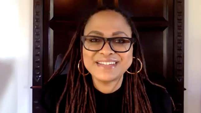  In this screengrab, Ava DuVernay speaks during the 3rd Annual CARE Impact Awards on November 18, 2020.