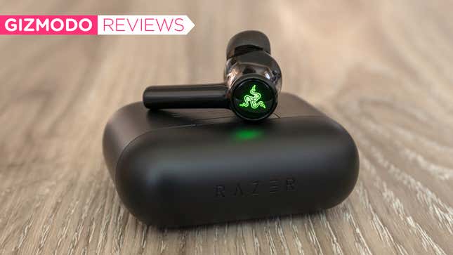 Image for article titled Razer’s Fantastic New Wireless Earbuds Put a Light Show in Your Earholes