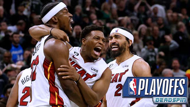 Image for article titled Playoff Jimmy Butler is Miami&#39;s most important player, but Kyle Lowry is proving to be the Heat’s X factor