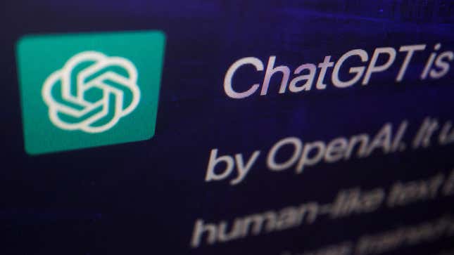 ChatGPT is a conversational bot.