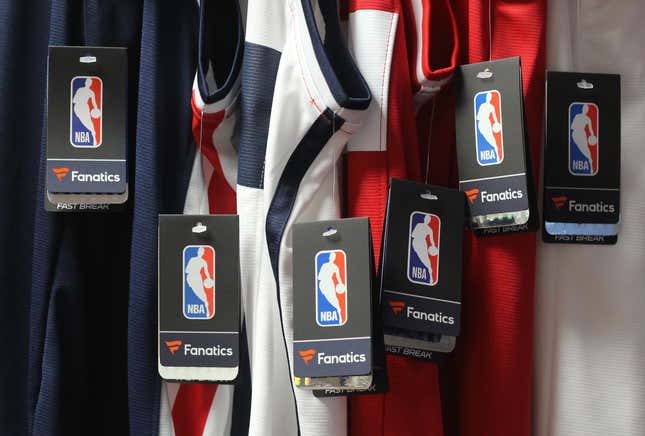 Official NBA gear, from Fanatics.