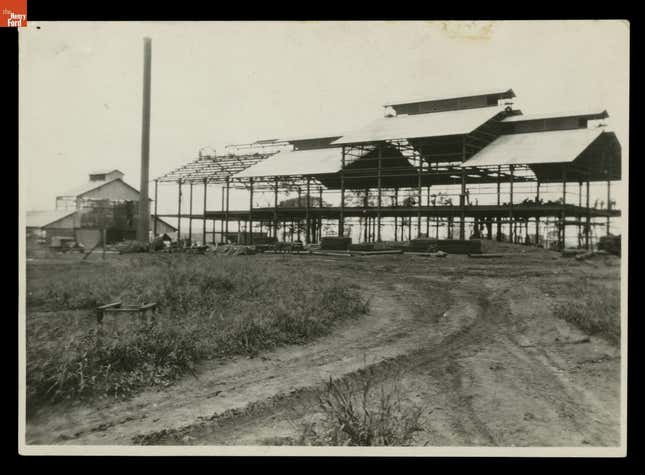 Sawmill and Power House Under Construction at Boa Vista, Fordlandia Rubber Plantation, Brazil, 1930