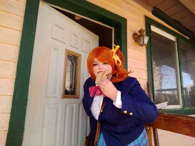Image for article titled Welcome To BreadCon, Where Everyone Is An Anime Character Who Is Late For School