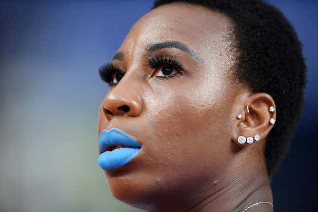 Gwen Berry of the United States competes in the Women’s Hammer qualification during day one of 17th IAAF World Athletics Championships Doha 2019 at Khalifa International Stadium on September 27, 2019 in Doha, Qatar. 