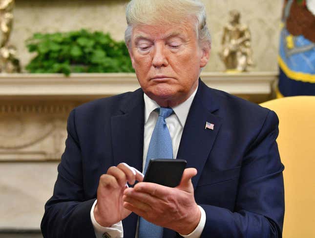 Image for article titled Trump Tries To Doxx Impeachment Inquiry By Tweeting Address Of Capitol Building