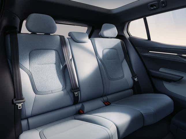 An image of the second row of seats in the 2025 Volvo EX30.