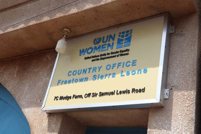 UN Women says of all Anglophone west African states, Sierra Leone leads in women representation.