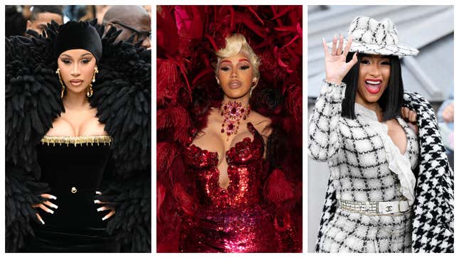Image for article titled Cardi B Slayed Paris Fashion Week. Here&#39;s Her Top Couture Looks Of All Time