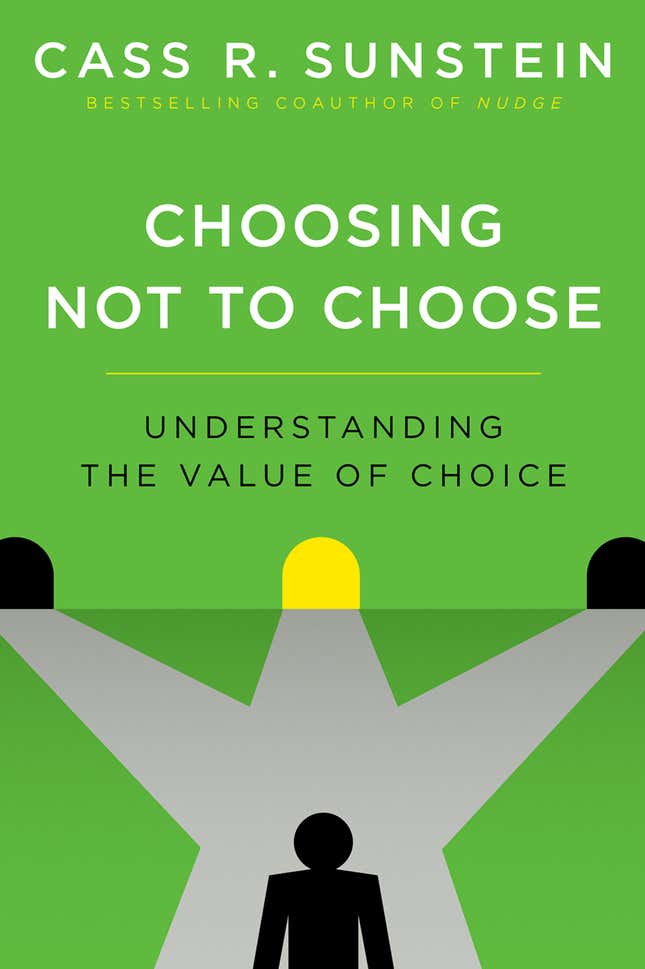 Image for article titled Cass Sunstein on Taylor Swift, Pandora-ization, and why choosing not to choose is sometimes the best choice