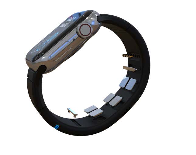 Imagen para el artículo titulado Esta correa te permite controlar el Apple Watch solo con gestos