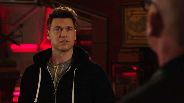 Nick Zano, not currently using his “very, very costly” Steel powers.