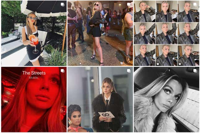 A snippet of my Instagram grid that seemingly does not pass Recruitment Standards. Screenshot: Instagram