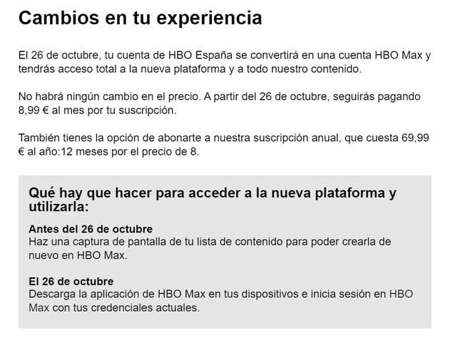 Imagen para el artículo titulado HBO España se convertirá en HBO Max manteniendo el mismo precio. Pero hay una pega
