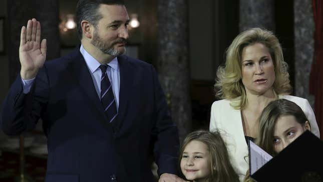 Image for article titled As the Father of Daughters, Sen. Ted Cruz Simply Had to Go on Vacation [UPDATED]