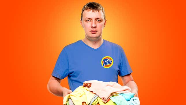 Image for article titled Tide Unveils New Guy Who Will Lick Stains Off You