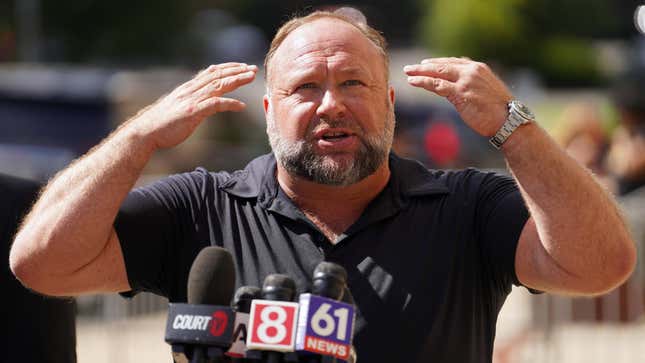 Image for article titled Alex Jones Said He&#39;s Too Broke to Pay Sandy Hook Families, Then Spent $93,000 on Himself