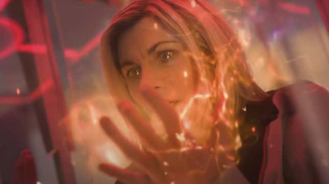 Doctor Who (Jodie Whittaker) regenerates.
