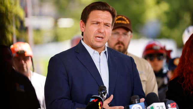 Image for article titled Ron DeSantis Requires Florida Residents To Reinforce Bones With Steel, Concrete