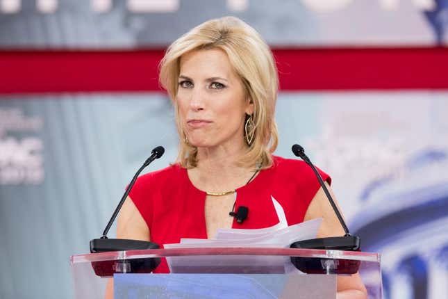 Laura Ingraham, American radio host, at the 2018 Conservative Political Action Conference (CPAC).