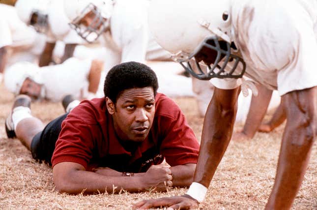 Denzel Washington Stars In "Remember The Titans." (Photo By Getty Images)