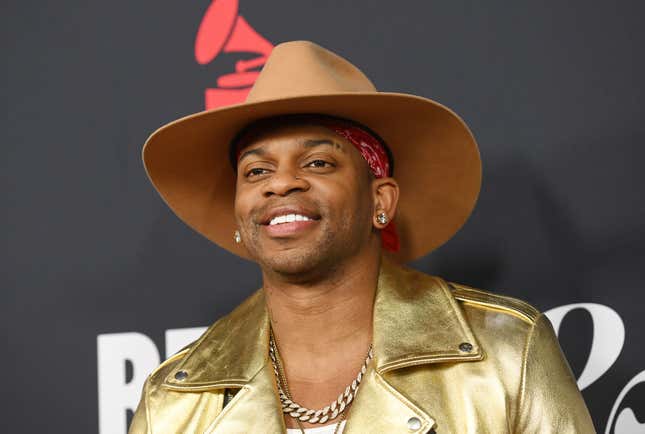 Jimmie Allen at the 2023 MusiCares Persons Of The Year Gala on February 3, 2023 in Los Angeles, California.