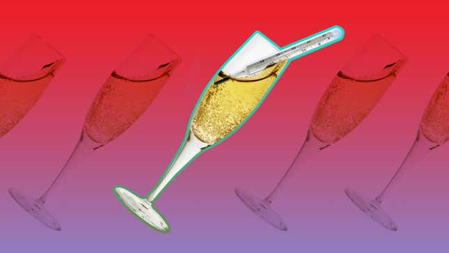 Image for article titled There&#39;s an ideal temperature for your champagne
