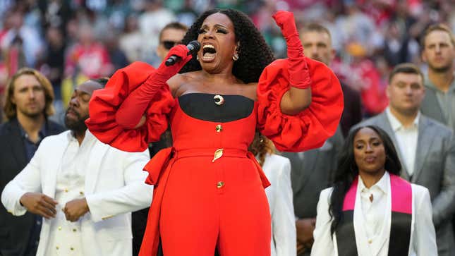 Sheryl Lee Ralph performs during Super Bowl LVII at State Farm Stadium on February 12, 2023 in Glendale, Arizona