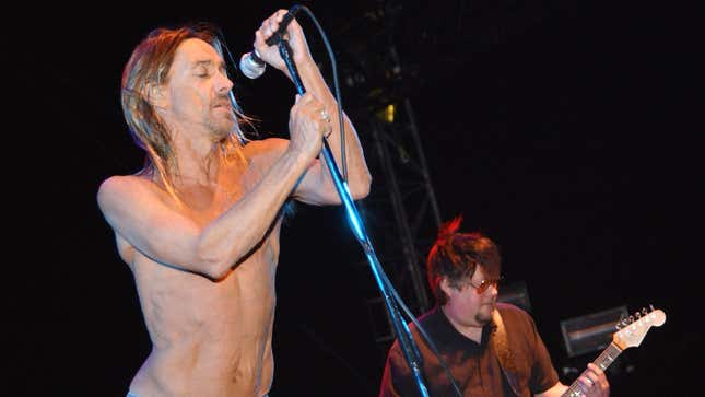 Iggy Pop and the Stooges at  Coachella on April 27, 2003.