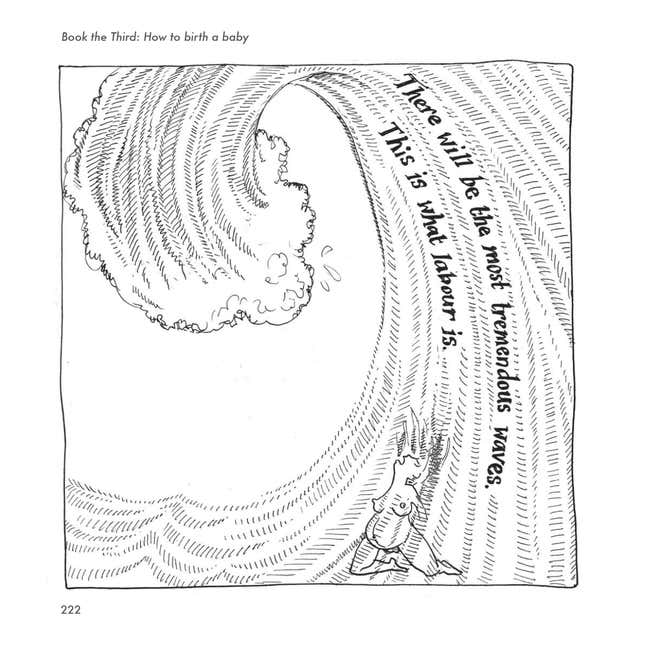 Wave illustration from Evans' Crossing the Sea chapter