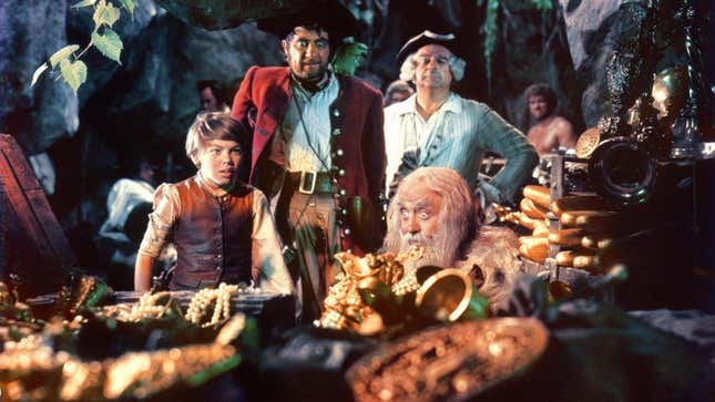Treasure Island, as seen in the 1950 Disney adaptation of the novel.