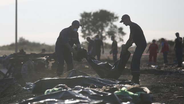 The bodies of MH17’s crash site became a battleground.