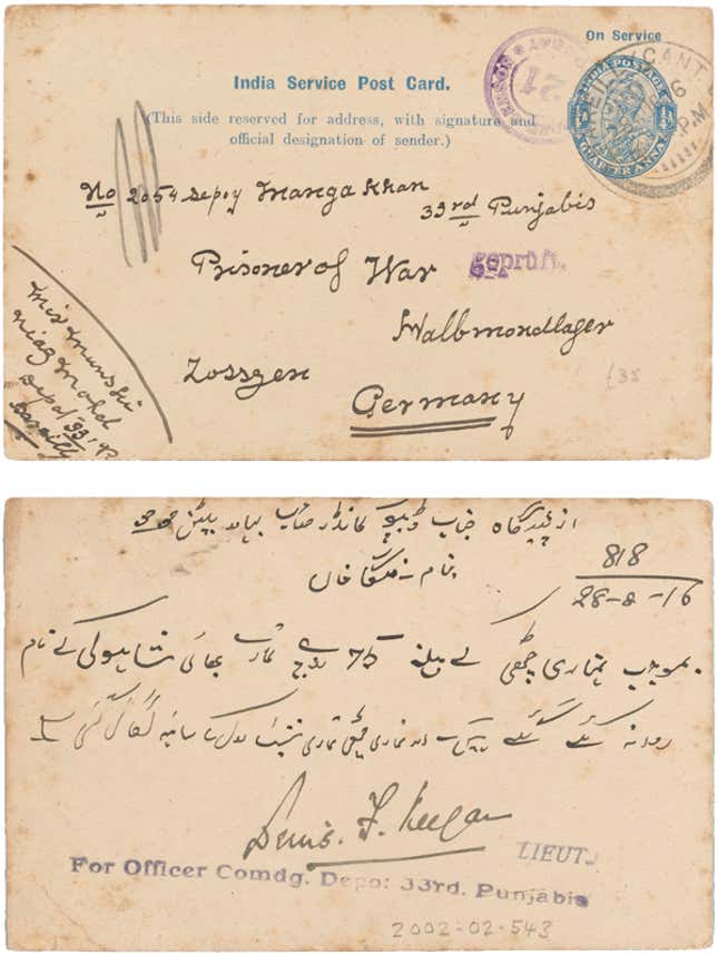 India-history-soldiers-letters