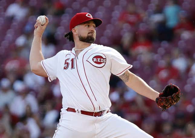 Oct 5, 2022; Cincinnati, Ohio, USA; Cincinnati Reds starting pitcher Graham Ashcraft (51) throws a pitch against the Chicago Cubs during the first inning at Great American Ball Park.