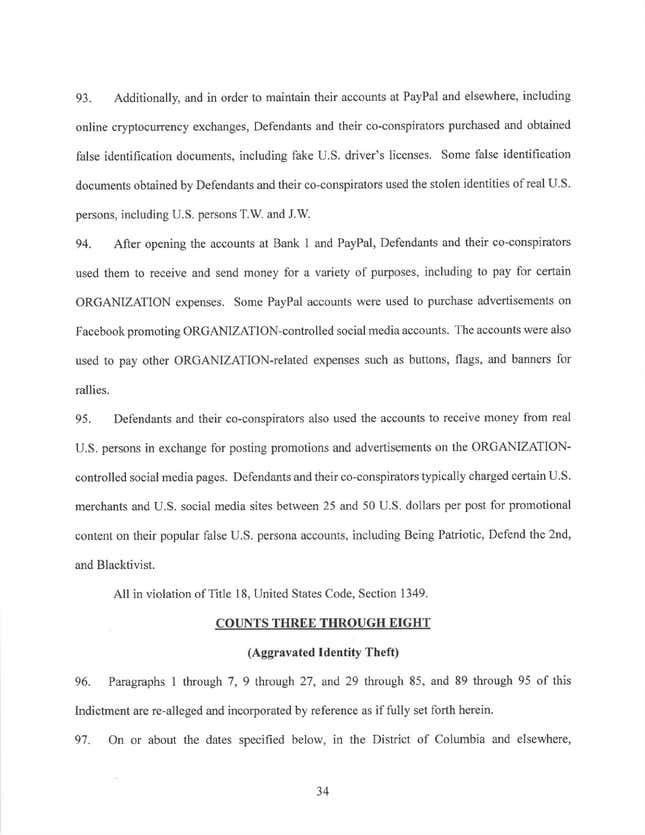 Image for article titled Read Robert Mueller’s indictment of 13 Russians for election interference